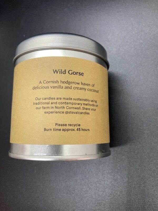 Wild Gorse Tin Candle from St Eval - Image 4