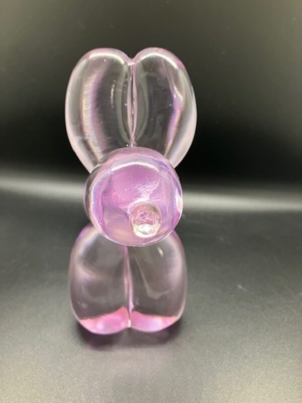 Clear Pink Balloon Dog - Image 4